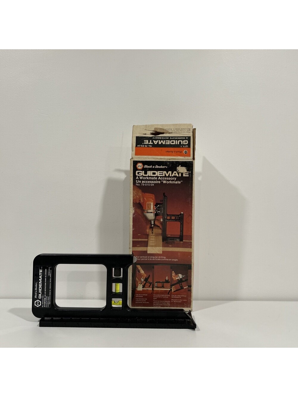 Vintage 1979 Black & Decker Guidemate No. 79-015 Type 1 Drill Guide